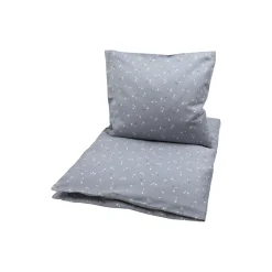 Børn Müsli by Green Cotton Soveudstyr|Sengetøj * STARS junior sengetøj, jasmin blue/balsam cream/walnut