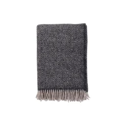 Klippan Yllefabrik Plaider-Stella uld plaid, coke grey