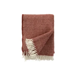 Klippan Yllefabrik Plaider-Stella uld plaid, rust