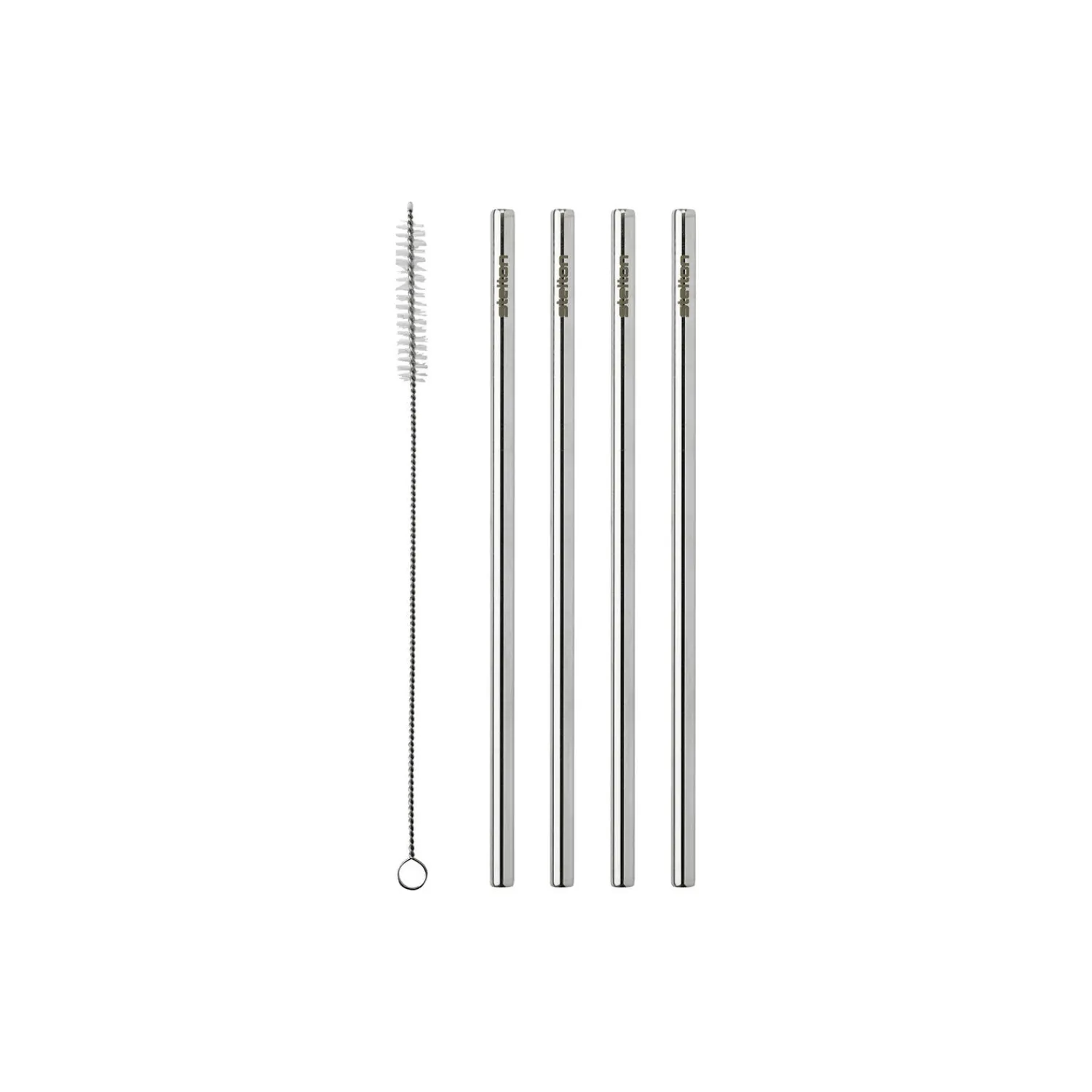 Stelton Barudstyr-genanvendelige sugerør 4 stk., steel