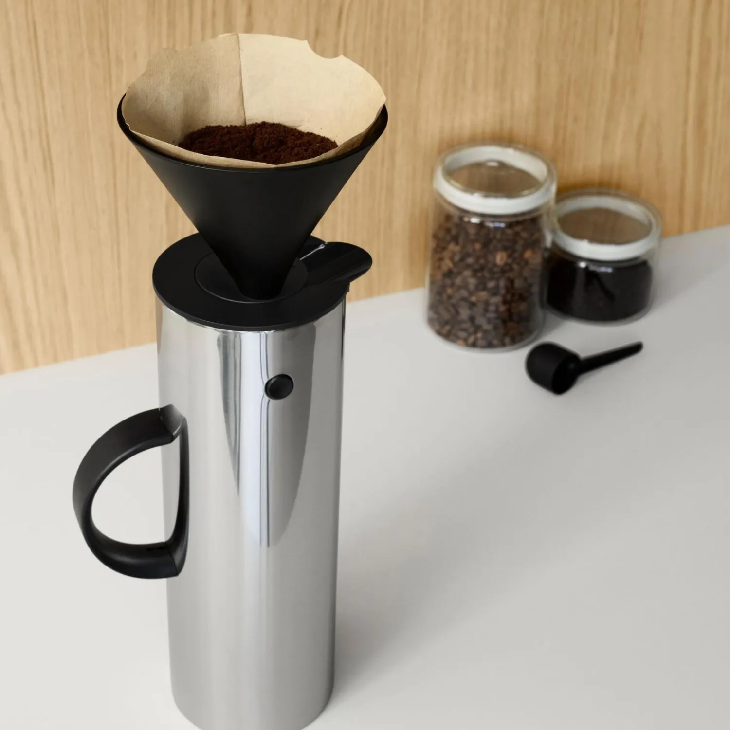 Stelton Kaffe- & Teudstyr * kaffetragt til termokande, black