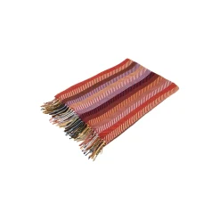 Geismars Væverier Plaider-Stribet plaid, rød
