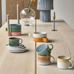Villa Collection Kopper & Krus * Styles espressokop 2 stk., blå/amber