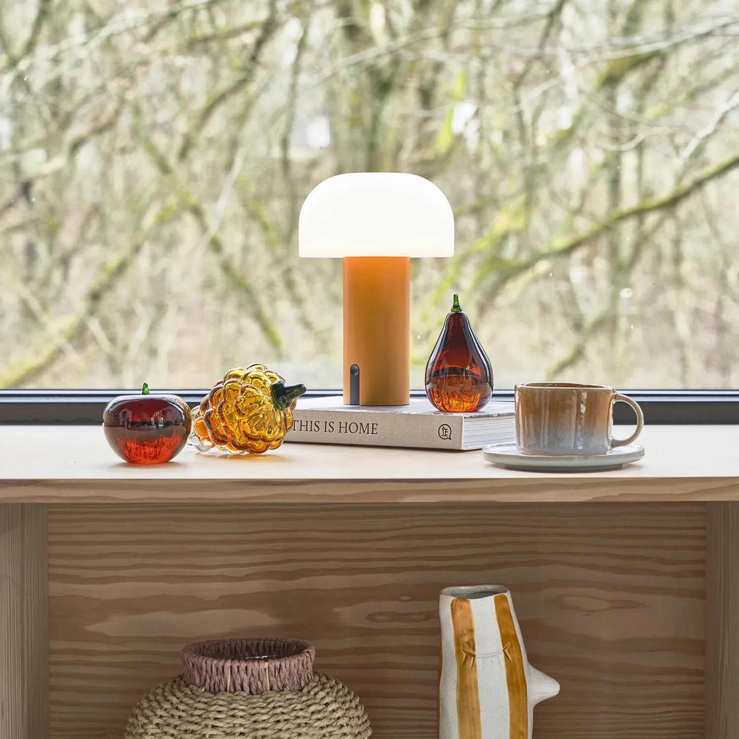 Villa Collection Kopper & Krus * Styles krus med hank 2 stk., blå/amber