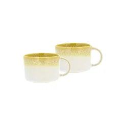 Villa Collection Kopper & Krus * Styles krus med hank 2 stk., gul/creme