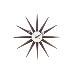 Vitra Ure-Sunburst vægur, walnut