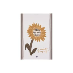 Lexington Køkkentekstiler-SunFlowerOrgCottonKitchenTowel, white/stone