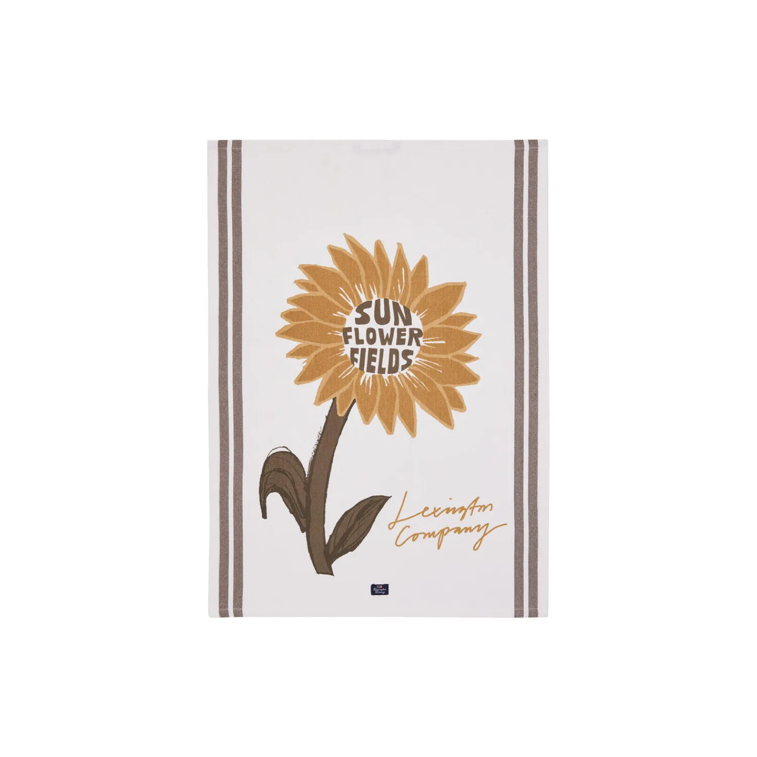 Lexington Køkkentekstiler-SunFlowerOrgCottonKitchenTowel, white/stone