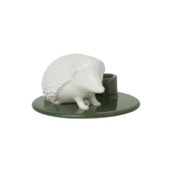 Dottir Nordic Design Figurer & Glaskunst-Sweet Stories Hedgehog lysestage, moss