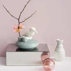 Dottir Nordic Design Vaser-Sweet Stories Kingfisher vase, peacock
