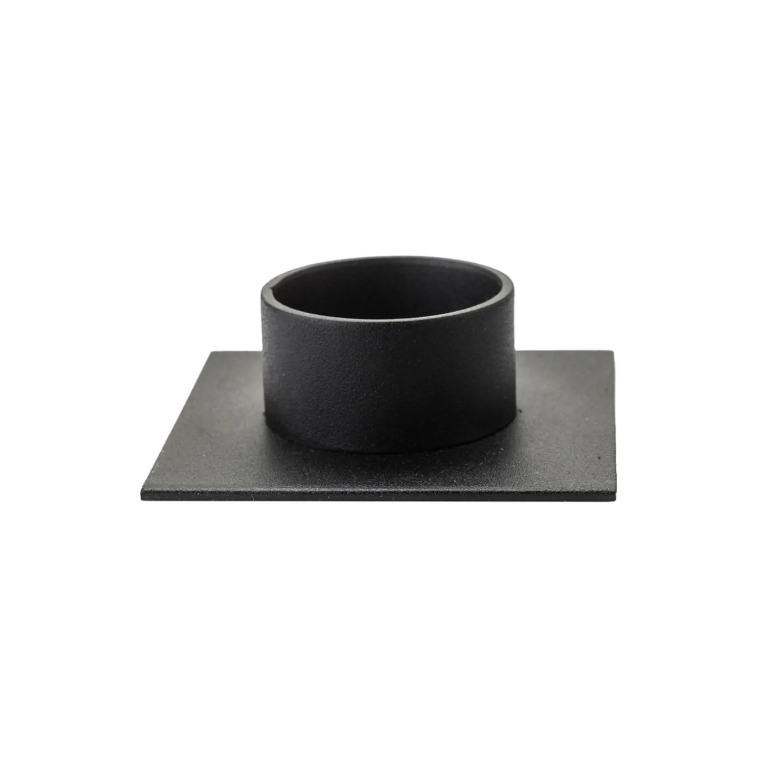 Kunstindustrien Lysestager-The Square lysestage, sort