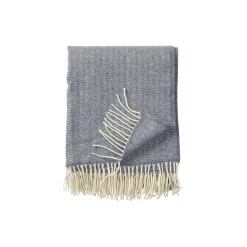 Klippan Yllefabrik Plaider * Tippy plaid, grey melange