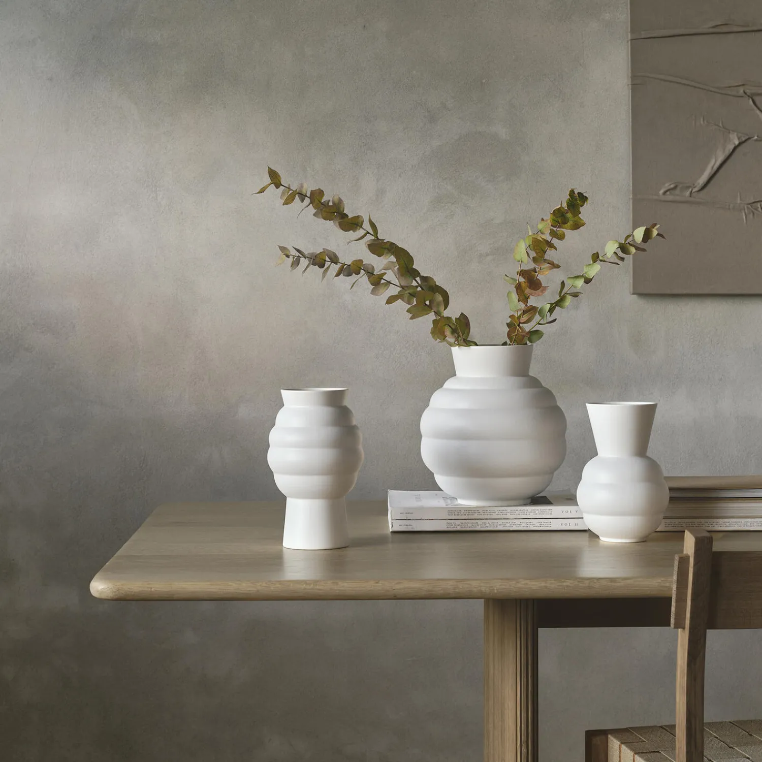 Knabstrup Keramik Vaser * Tortus Archie vase No 3, white