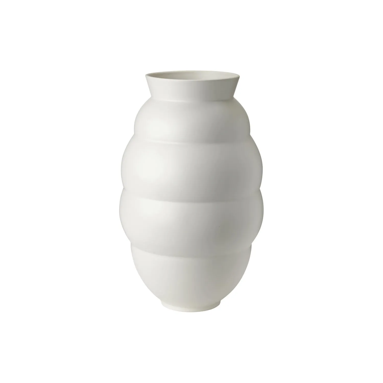 Knabstrup Keramik Vaser-Tortus Archie vase No 5, white