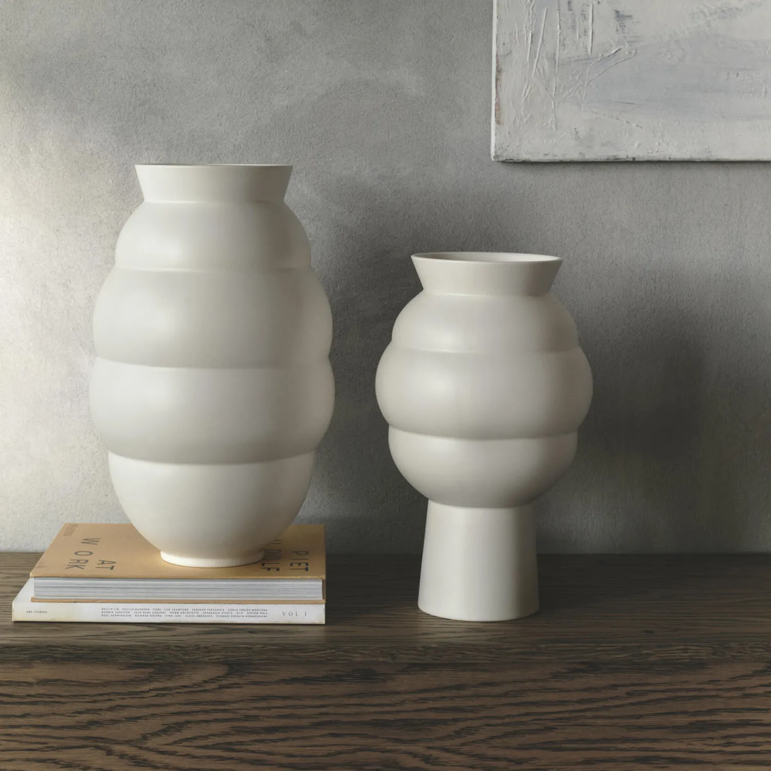 Knabstrup Keramik Vaser-Tortus Archie vase No 5, white