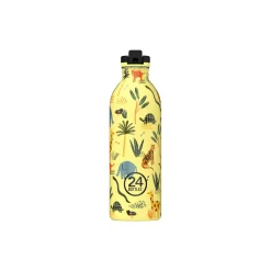 24Bottles To Go * Urban Drikkeflaske med Sports Låg og Stone Finish, jungle friends