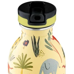 24Bottles To Go * Urban Drikkeflaske med Sports Låg og Stone Finish, jungle friends