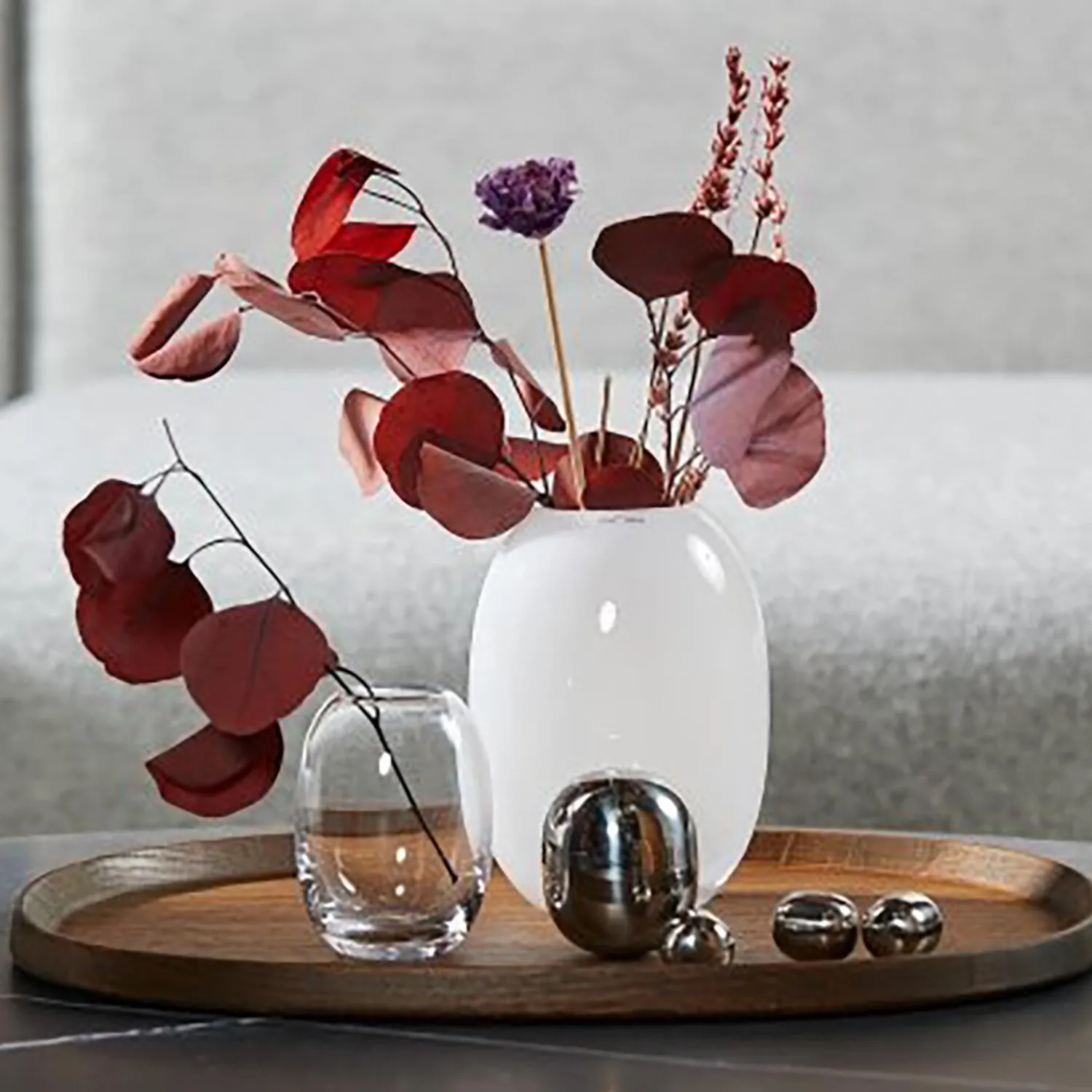 Piet Hein Vaser-Vase glas, opal