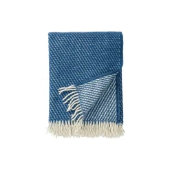 Klippan Yllefabrik Plaider-Velvet uld plaid, petrol