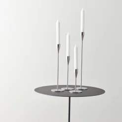 Piet Hein Lysestager-Venus lysestage 21 cm, rustfri stål