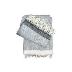 Klippan Yllefabrik Plaider * Vilhelm plaid, grey