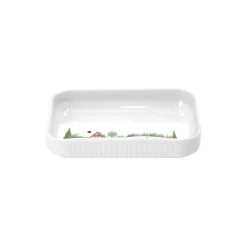 Pillivuyt Skåle & Fade * Vinter rektangulært fad 18 cm