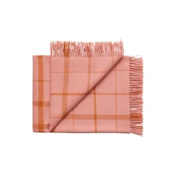 Silkeborg Uldspinderi Plaider * Warp and Weft plaid, 02103 love - coral/amber