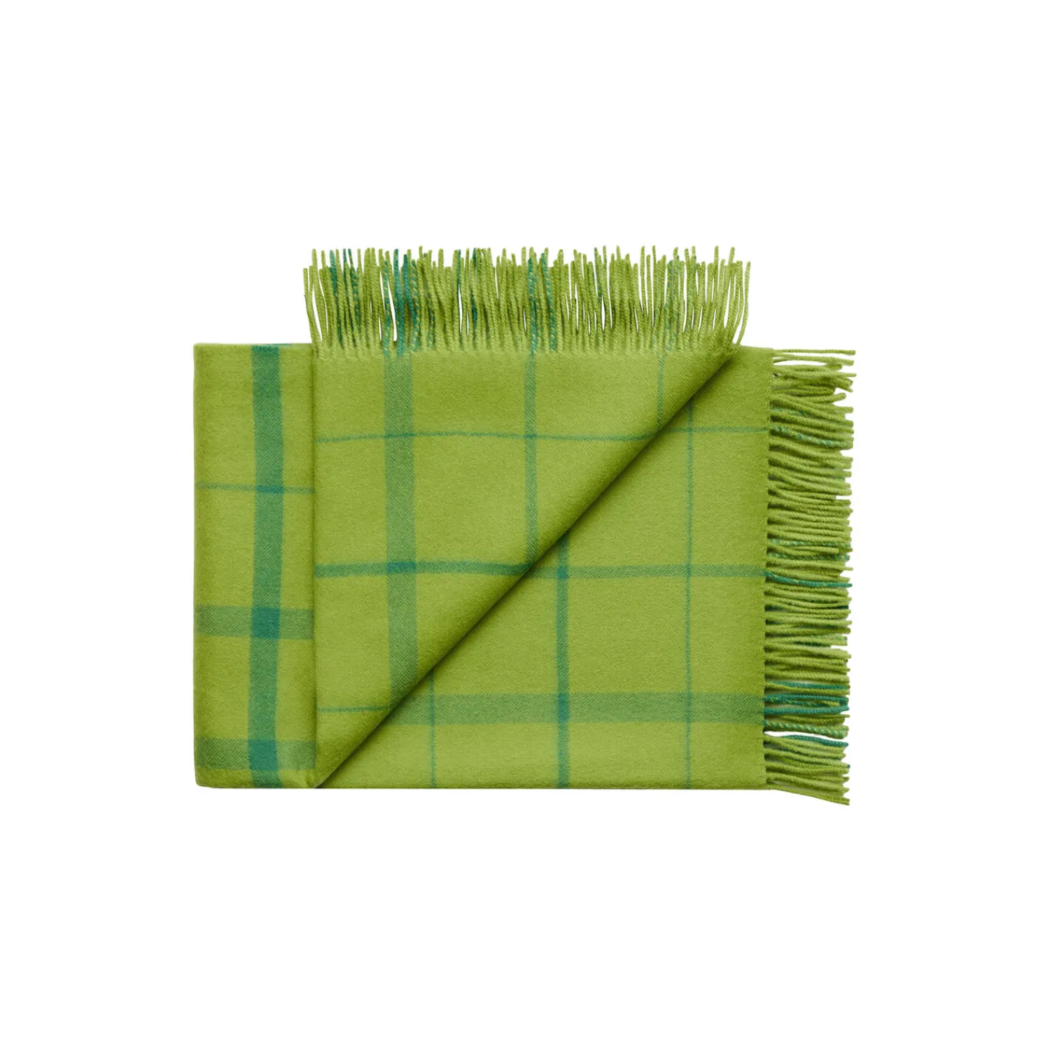 Silkeborg Uldspinderi Plaider-Warp and Weft plaid, 02104 sprout - lime/grass