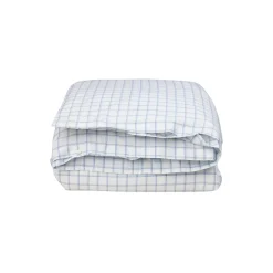 Lexington Sengetøj * White/Blue Check Lyocell/Cotton Oxford Bed Set, white/blue