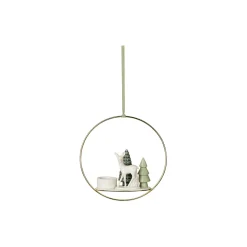 Dottir Nordic Design Lysestager * Winter Stories Bambi Votive Ring fyrfadsstage