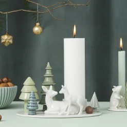 Dottir Nordic Design Lysestager * Winter Stories Deer & Fawn lysestage til bloklys