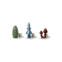 Dottir Nordic Design Figurer & Glaskunst-Winter Stories Flock Mushroom lysestage
