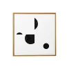 MOTARASU Plakater & Rammer-WOOD WORKS cut black print