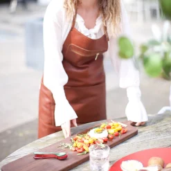 Dutchdeluxes Køkkentekstiler * Zipper læderforklæde,